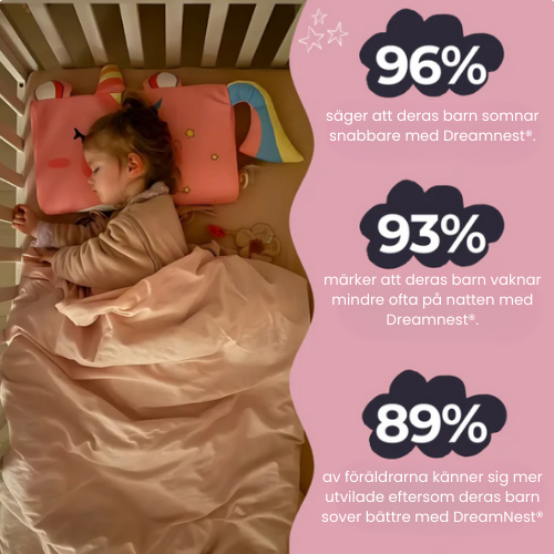 DreamNest® - Den Ergonomiska Barnkudden som Ger Familjen Ro
