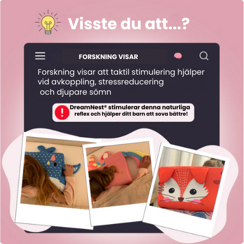 DreamNest® - Den Ergonomiska Barnkudden som Ger Familjen Ro